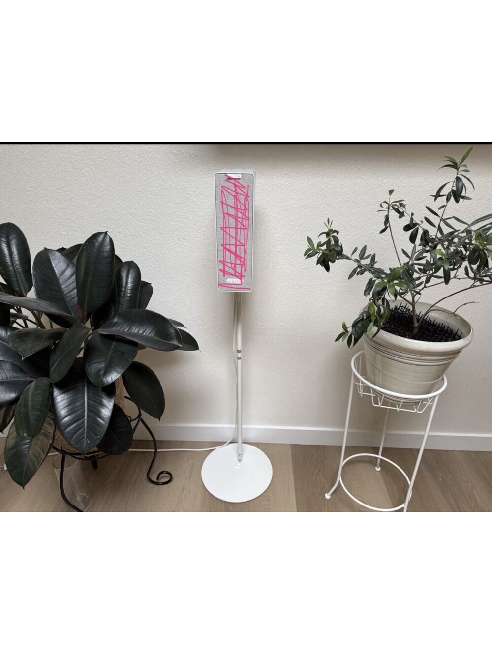 IKEA SYMFONISK Speaker Floor Stand White for Sonos Bookshelf Speaker Mount Only